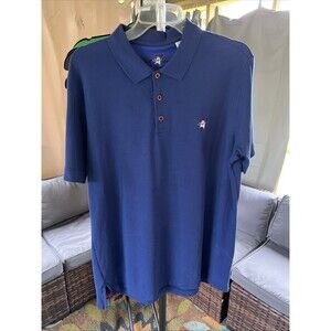 Robert Graham Blue Polo Embroidered Devil Shirt‎ Size XL Classic Fit